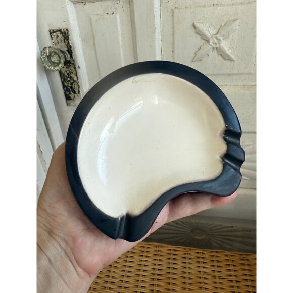 Vintage MCM Pair Ross Originals California Pottery Atomic Ashtrays - Picture 3 of 11